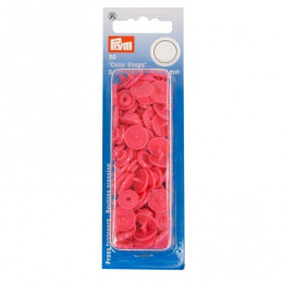 Color Snaps PRYM plastic fasteners 12,4 mm - 30 sets - pink