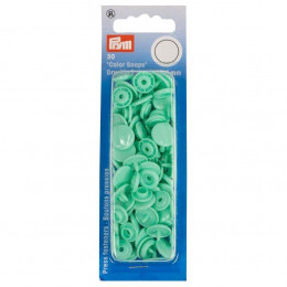 Color Snaps PRYM plastic fasteners 12,4 mm - 30 sets - mint