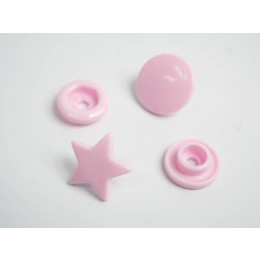 Fasteners KAM stars 12 mm muted pink 10 sets