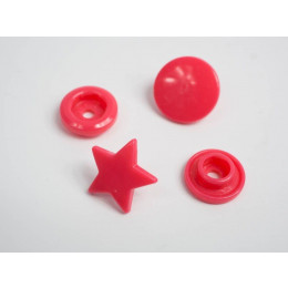Fasteners KAM stars 12 mm red 10 sets