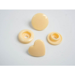 Fasteners KAM hearts 12 mm biscuit 10 sets