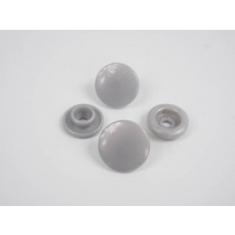 Snaps KAM, plastic fasteners 12mm -silver 10 sets
