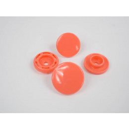 Snaps KAM, plastic fasteners 14mm -salmon pink 10 sets