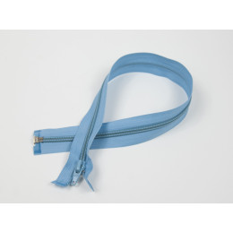 Nylon Zipper (coil) 5mm open-end 50 cm LIGHT BLUE