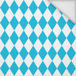 OKTOBERFEST DIAMONDS / turquoise - looped knit 
