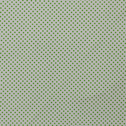 GREEN DOTS - Cotton woven fabric