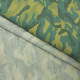 MORO GREEN - Cotton woven fabric