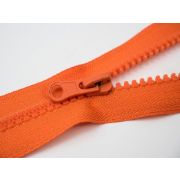 Plastic Zipper 5mm open-end 65cm -ORANGE