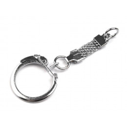 Key ring with a snap hook and loop