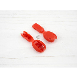 Plastic Cord Lock 18,5 mm - red