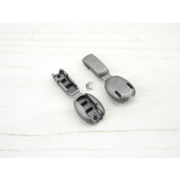 Plastic Cord Lock 18,5 mm - silver
