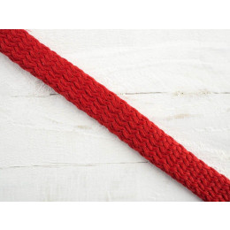 Flat String, width 8 mm - red