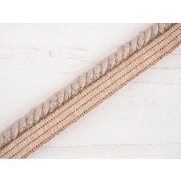 decorative cotton flanged cord -  coffee with milk