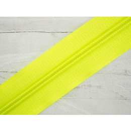 Zipper tape 5mm neon yellow - 1003