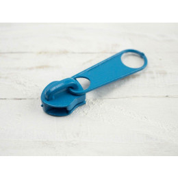 Slider for zipper tape 5mm  - turquoise 549