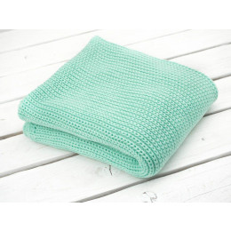 BLANKET / mint L - knitted panel