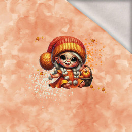 Girl cute halloween wz.9 - panel (60cm x 50cm) brushed knitwear with elastane ITY