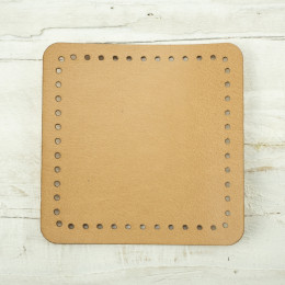 Attaching pads for bags - 5,5x5,5 mm - coffee with milk