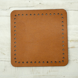 Attaching pads for bags - 5,5x5,5 mm - caramel