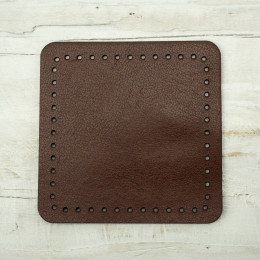 Attaching pads for bags - 5,5x5,5 mm - brown