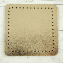 Attaching pads for bags - 5,5x5,5 mm - light gold