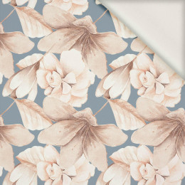 RETRO FLOWERS pat. 2 - viscose woven fabric