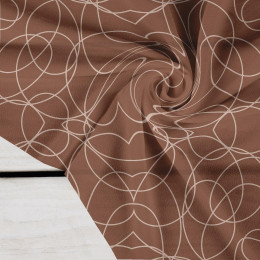 Geometric /Mocha Mousse - Crepe