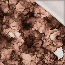 ALCOHOL INK / Mocha Mousse  - brushed knitwear with elastane ITY