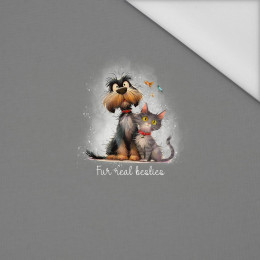 ANIMALS CUTE wz.14 - panel (60cm x 50cm) Waterproof woven fabric