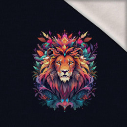 ANIMALS MANDALA wz.10 - panel (60cm x 50cm) brushed knitwear with elastane ITY
