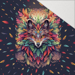 ANIMALS MANDALA wz.1 - panel (60cm x 50cm) brushed knitwear with elastane ITY