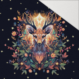 ANIMALS MANDALA wz.2 - panel (60cm x 50cm) brushed knitwear with elastane ITY