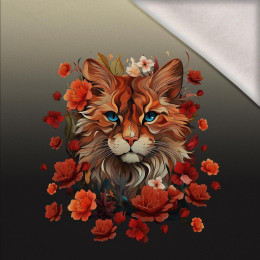 ANIMALS MANDALA wz.5 - panel (60cm x 50cm) brushed knitwear with elastane ITY