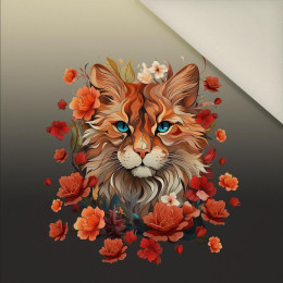 ANIMALS MANDALA wz.5 - panel (60cm x 50cm) Upholstery velour