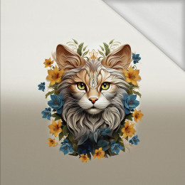 ANIMALS MANDALA wz.9 - panel (60cm x 50cm) SINGLE JERSEY