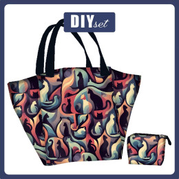 XL bag with in-bag pouch 2 in 1 -  ANIMALS PAT.13 - sewing set