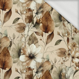 AUTUMN FLOWERS wz.22 - looped knit fabric