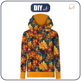 HYDROPHOBIC HOODIE UNISEX - MONSTERA wz.7 - sewing set