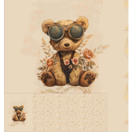 BEAR STEAMPUNK FOREST PAT. 2 - PANORAMIC PANEL 60cm