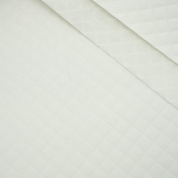 WHITE - Quilted crash leatherett