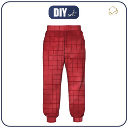 KID'S JOGGERS (ROBIN) - RED - sewing set