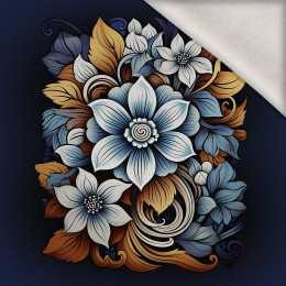 BOUQUET OF FLOWERS WZ.2 - panel (60cm x 50cm) brushed knitwear with elastane ITY