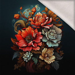 BOUQUET OF FLOWERS WZ.5 - panel (60cm x 50cm) brushed knitwear with elastane ITY
