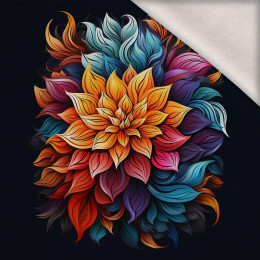 BOUQUET OF FLOWERS WZ.6 - panel (60cm x 50cm) brushed knitwear with elastane ITY