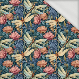 Butterfly & Flowers wz.11 - looped knit fabric
