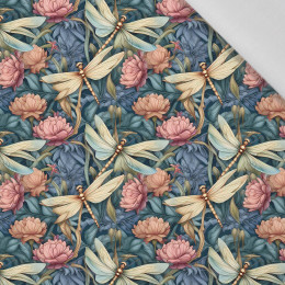 Butterfly & Flowers wz.11 - Cotton woven fabric