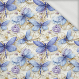 Butterfly & Flowers wz.15 - looped knit fabric