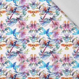 Butterfly & Flowers wz.16 - Cotton woven fabric