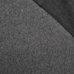 D-08 MELANGE GRAPHITE - looped knitwear with elastan 
