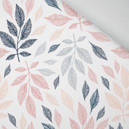 PASTEL LEAVES - brushed knitwear with elastane ITY